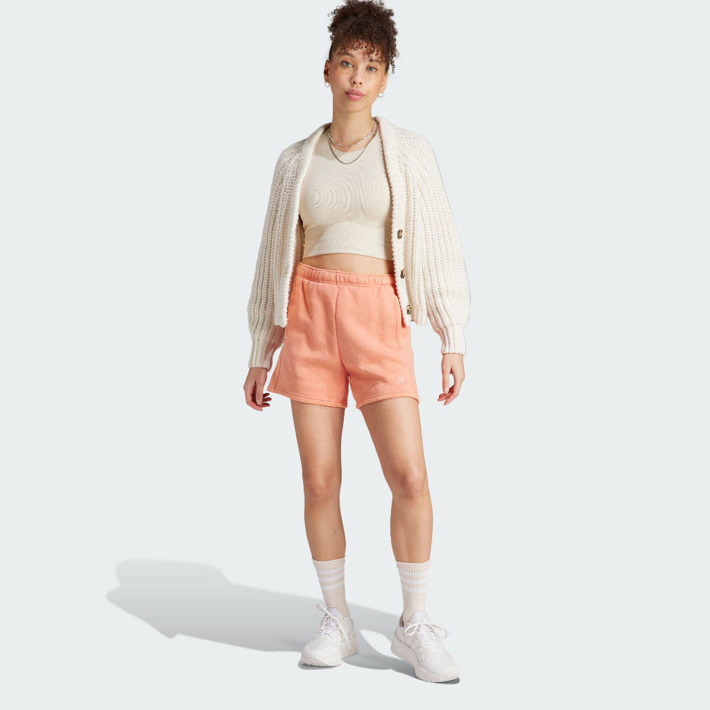 adidas LOUNGE 刷毛運動短褲 女 IK4260 官方直營