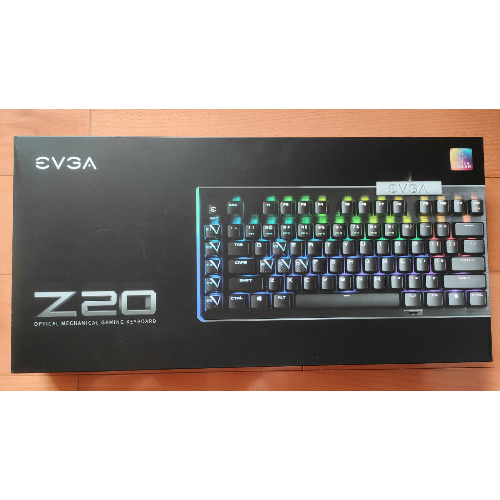 【二手】EVGA Z20 電競鍵盤 RGB 光學機械鍵盤 光軸 靜音軸 線性軸