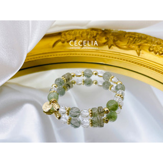 【 CECELIA】✨事業好運來✨ 水晶手鍊 / 招財開運 / 桃花貴人運 / 綠髮晶 ✦ 旺財事業運首選～