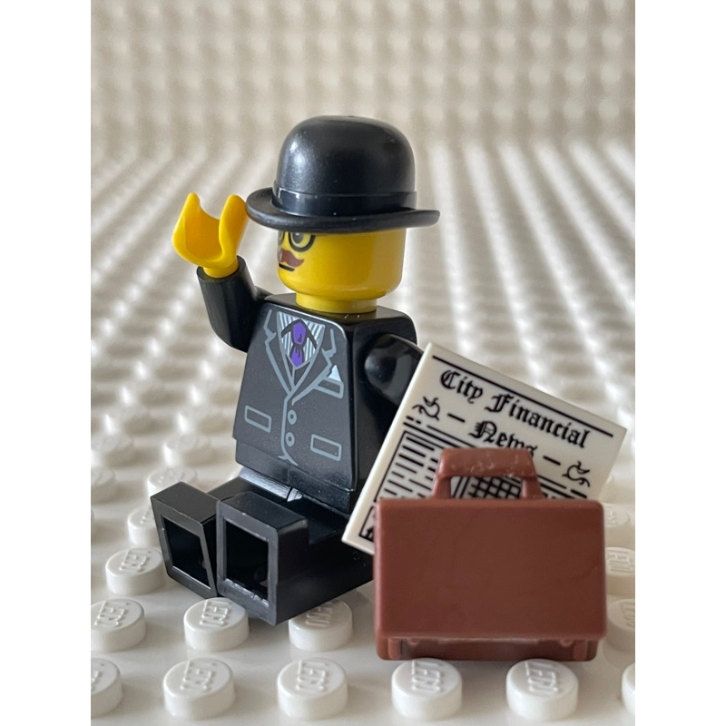 LEGO樂高 第8代人偶包 8833 8號 上班族 華爾街 金融交易員