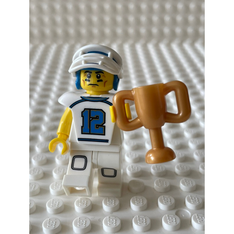 LEGO樂高 第8代人偶包 8833 5號 美式足球員 運動員 四分衛