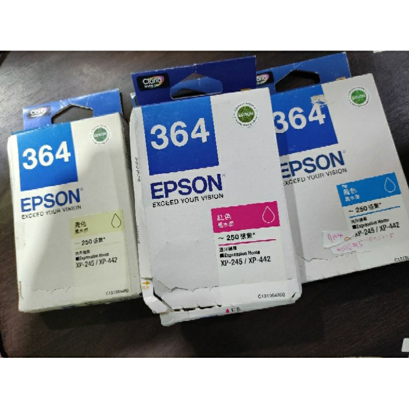 單色價包裝不佳 EPSON 364 T364150 C13T364150 原廠墨水匣 XP245/XP442