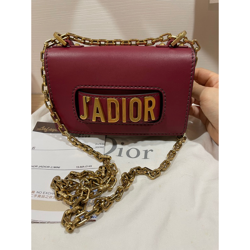 真品 Dior mini jadior flap bag鏈包