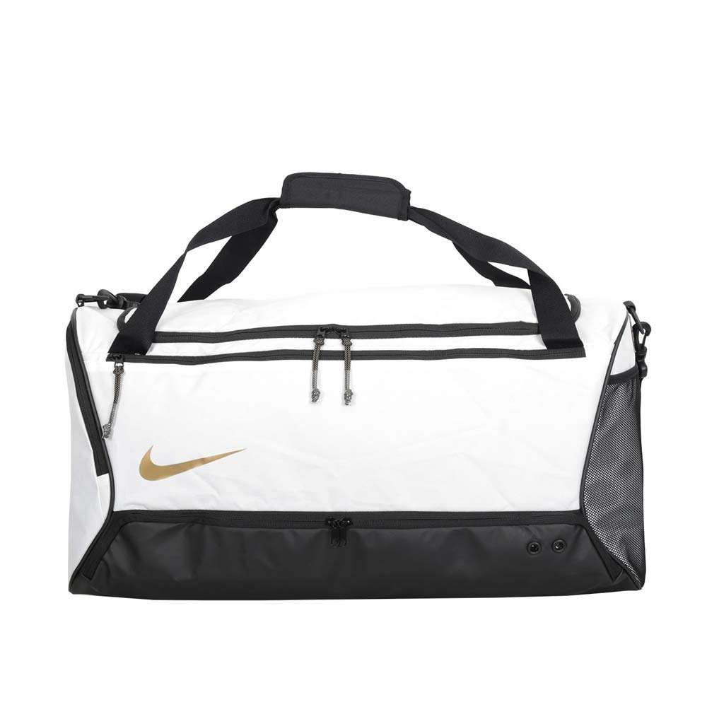 NIKE 大型 氣墊 旅行袋  側背包 裝備袋 手提包 行李袋  大容量    白黑金  DX9789100