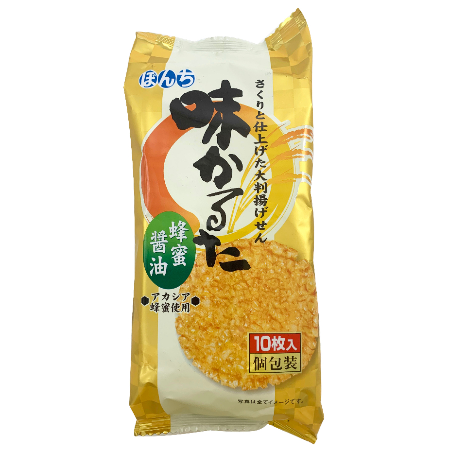 日本 邦知 10枚 醬油蜂蜜 米果 190g 日本餅乾 仙貝 日本零食