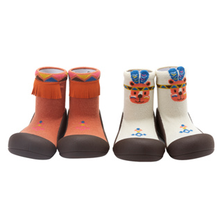韓國Attipas-快樂學步鞋-印地安款(酋長/小熊)-襪型鞋
