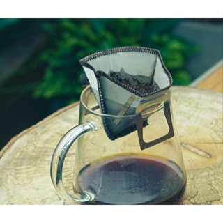 臺灣製造 driver 耳掛式不鏽鋼濾杯(附蓋) 錐形不鏽鋼環保濾紙 咖啡不鏽鋼咖啡濾紙