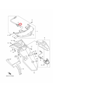 YAMAHA 原廠 CIAO FORCE BWSR BWSX RAY 勁豪 後燈燈泡 料號：5ML-H4714-00