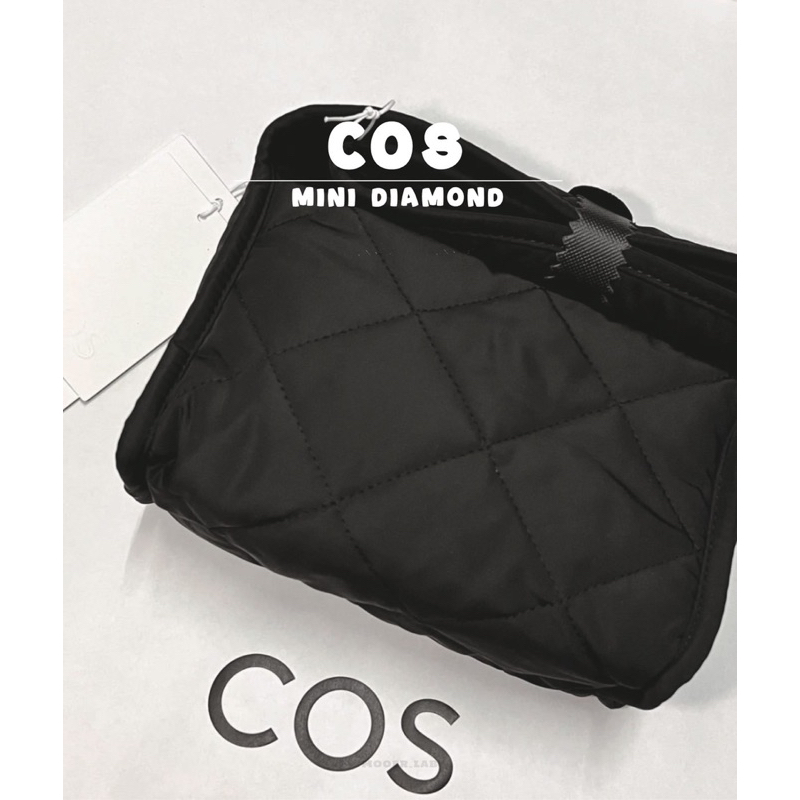 ⪧MooER COS Quilted Crossbody Bag 菱格紋側背包 雲朵包 BV平替款 黑色