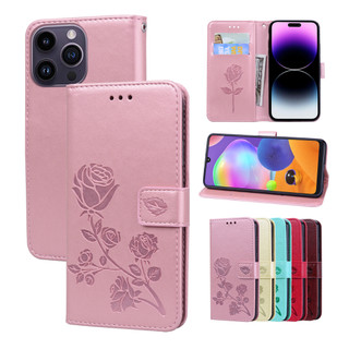 iPhone8 / i8 plus / Xs / XR / Xs Max 玫瑰壓紋手機皮套