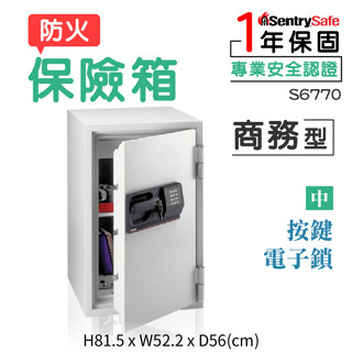美國 SentrySafe 商務型保險箱-中 防火 按鍵電子鎖 S6770 公司 保險箱 保險櫃 安防 辦公 商業 飯店
