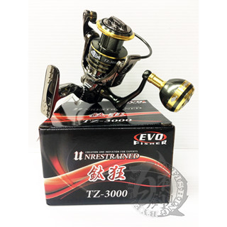 ◎百有釣具◎EVO 海力士 鈦狂 紡車式捲線器2000-6000型 8+1不鏽鋼培林搭載 手把旋入式強力握丸