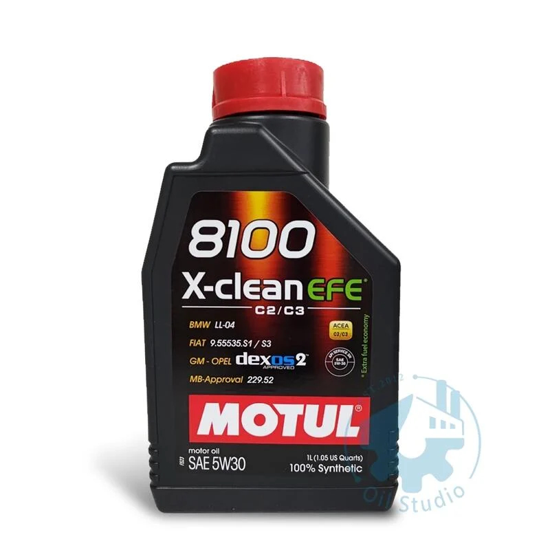 《油工坊》【整箱12罐/免運】MOTUL 8100 X-Clean EFE  5W30 全合成 長效汽/柴油機油