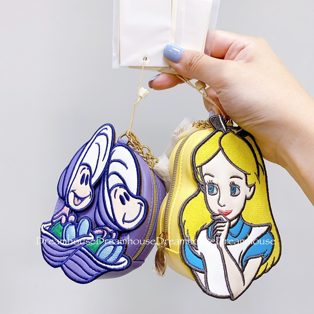 日本帶回 迪士尼 ACCOMMODE 聯名 愛麗絲夢遊仙境 牡蠣寶寶 零錢包 吊飾 掛飾 飾品 收納包 小物包