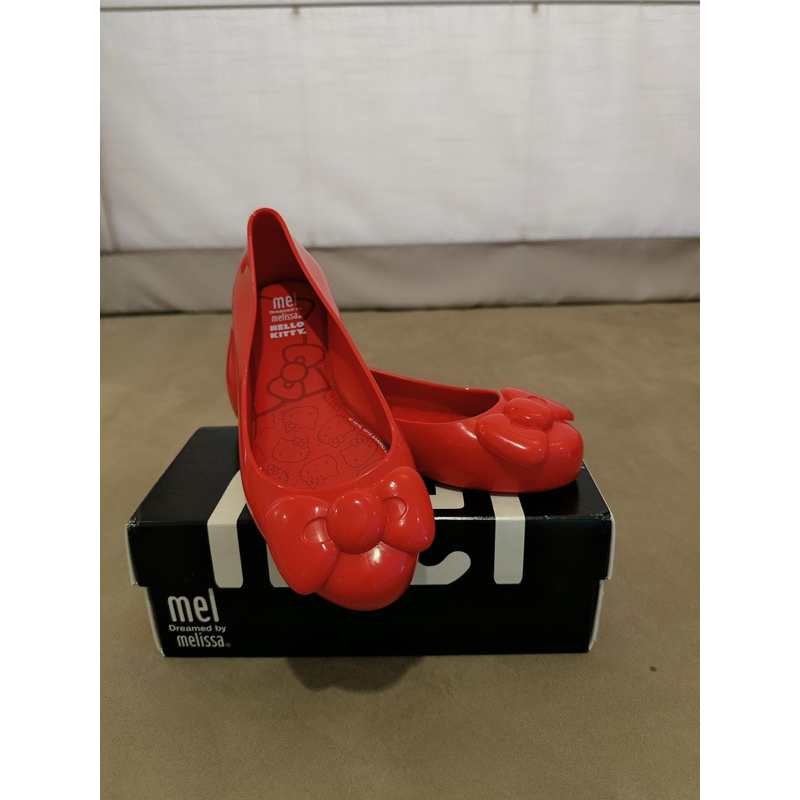 全新正品 Melissa 聯名 Hello Kitty 巴西香香鞋 果凍鞋 紅色蝴蝶結 女童鞋 33號 22cm