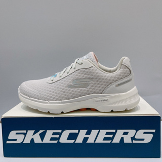 SKECHERS GO WALK 6.0 女生 灰色 輕量 透氣 支撐 防潑水 健走鞋 慢跑鞋 124549LGPK