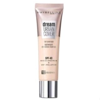 媚比琳無瑕遮瑕粉底霜Maybelline Dream Urban Cover粉底液多色