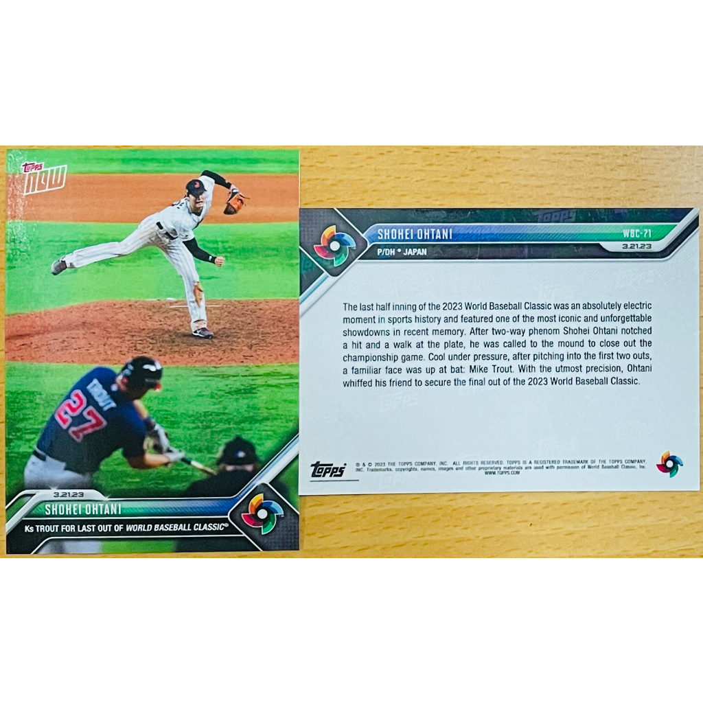 PSA10 Topps Now WBC 侍ジャパン 大谷翔平 トラウト（PSA10