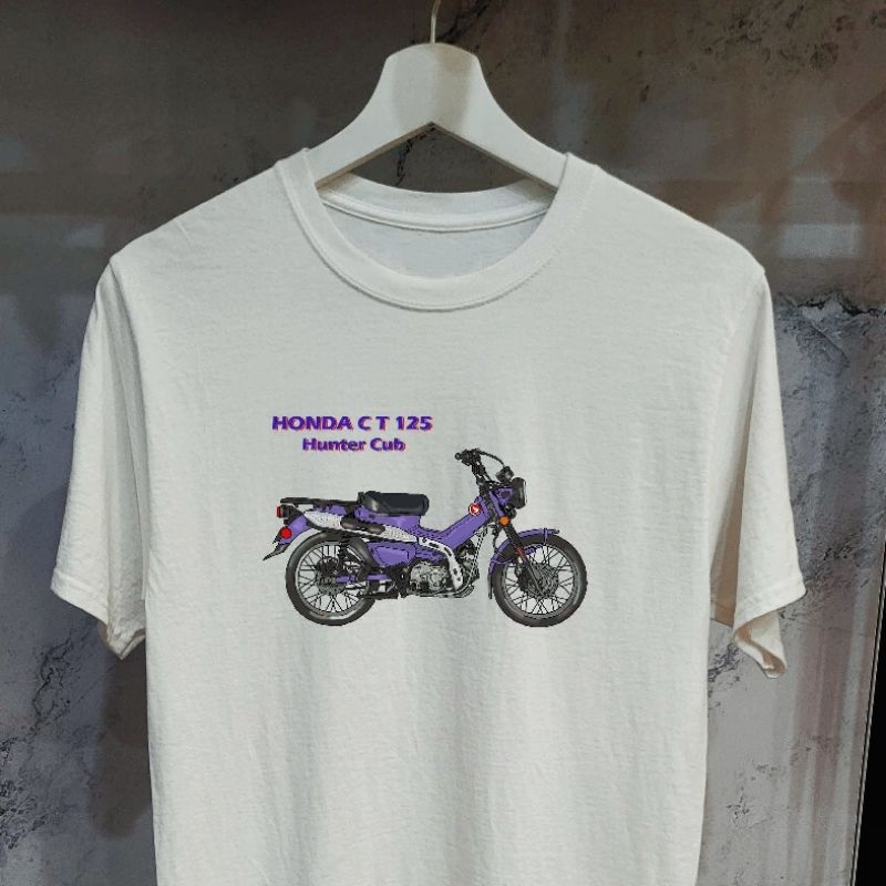 #夢幻紫CT125機車手繪設計中性風T恤
