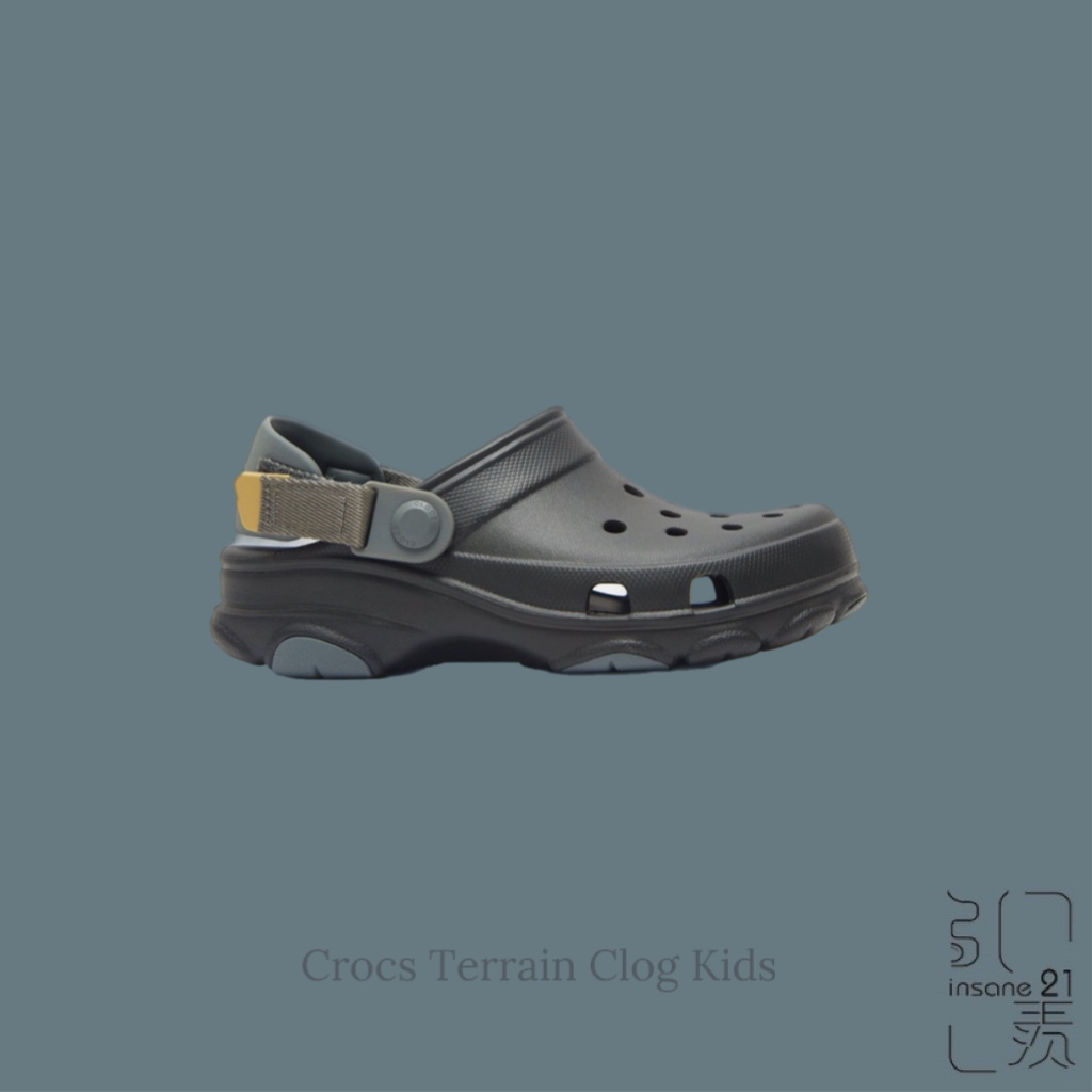 CROCS ALL-TERRAIN CLOG KIDS 黑色 特林洞洞鞋 童鞋【Insane-21】