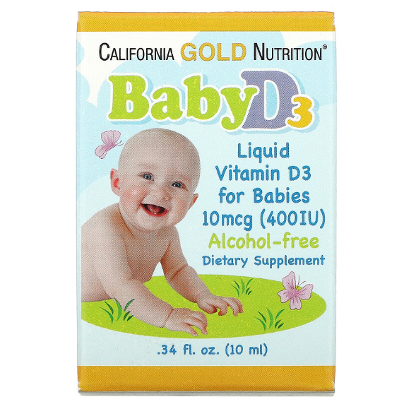 California Gold Nutrition 嬰兒/幼兒專用維生素 D3 滴劑📢歡迎台中面交