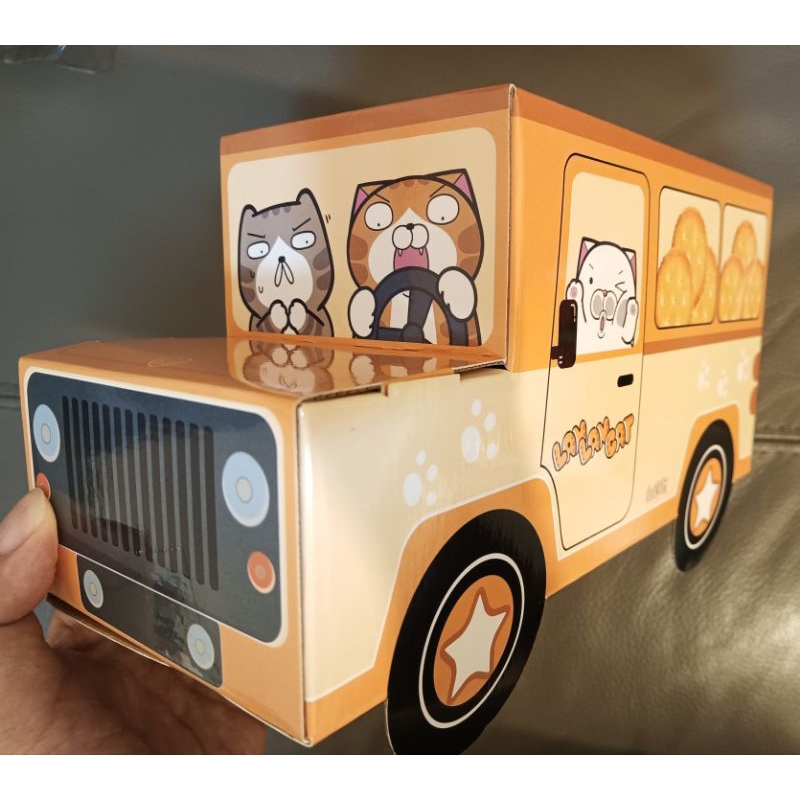 白爛貓聯名商品 曲奇餅乾 車車造型 車子餅乾 圓形曲奇餅乾 132g大盒裝