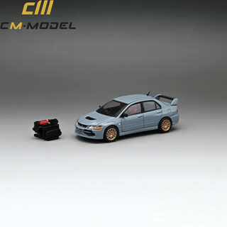 (林口現貨) CM MODEL 1/64 Mitsubishi Lancer EVO IX 9代 合金模型車 水泥灰