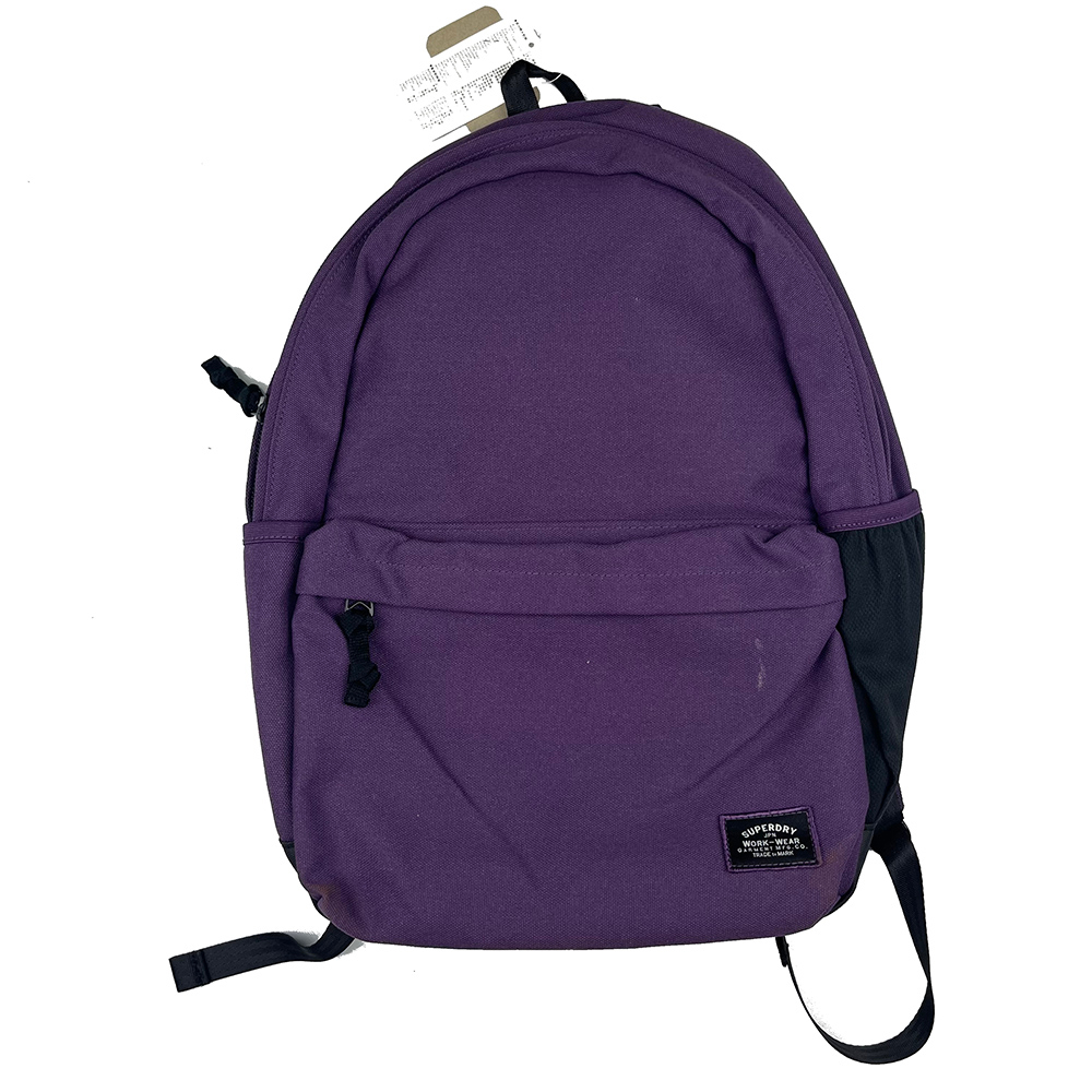 【outlet出清/滿千免運】SUPERDRY 後背包 紫 43cm(H)*36cm(最寬處)*5cm(厚度)