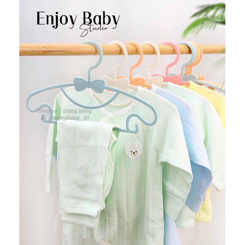 EnjoyBaby現貨 🈵百才出貨🚚兒童衣架 小孩衣架 寶寶衣架 嬰幼兒衣架 蝴蝶結衣架 衣架 小朋友衣架