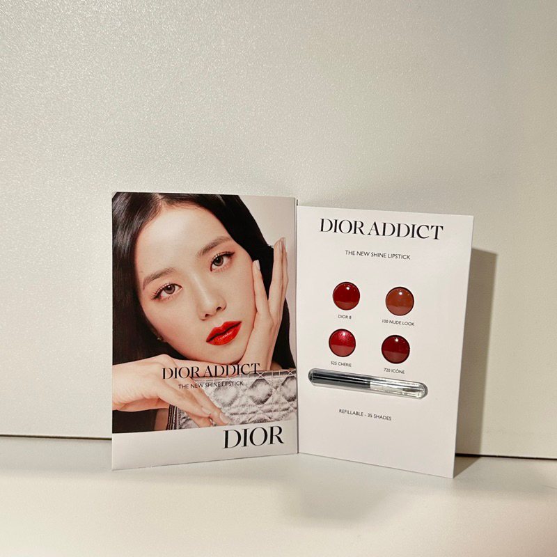 DIOR 迪奧 癮誘唇膏試色卡 Dior 8 #100 #525 #720 Jisoo金智秀代言