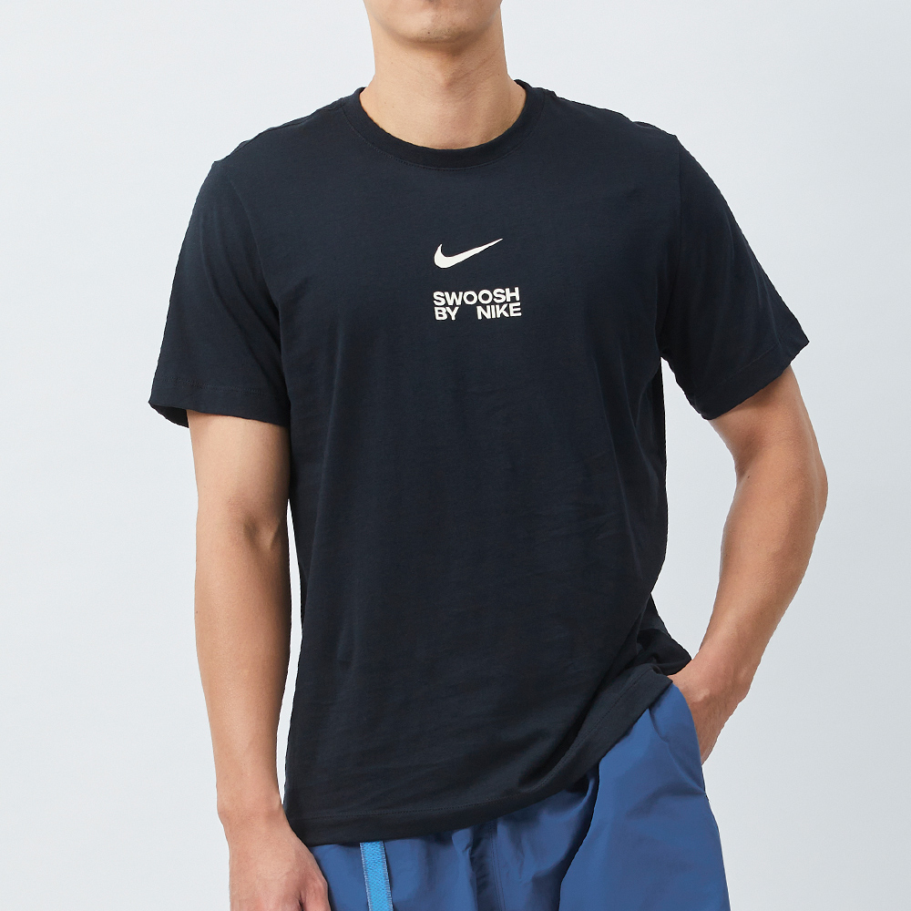 Nike NSW TEE BIG SWOOSH LBR 男 黑 基本款 LOGO 運動 休閒 短袖 FD1245-010