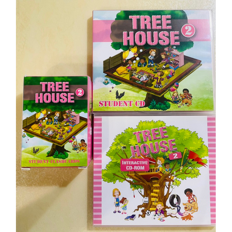 何嘉仁美語TREE HOUSE 2（課本，互動光碟，C D，字卡）