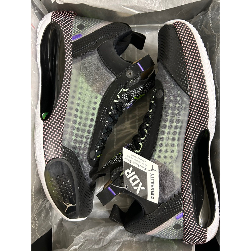 Air Jordan 34 low Black Dots 黑螢光綠 XDR實戰耐磨籃球鞋