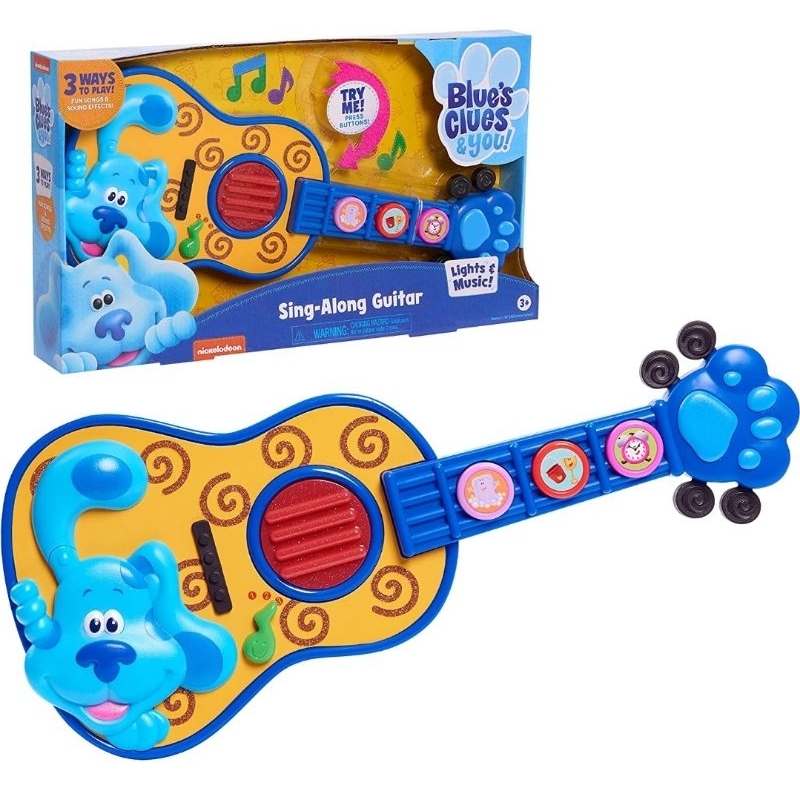 現貨Blue's Clues &amp; You! Just Play 藍藍的線索 聲光兒童吉他玩具
