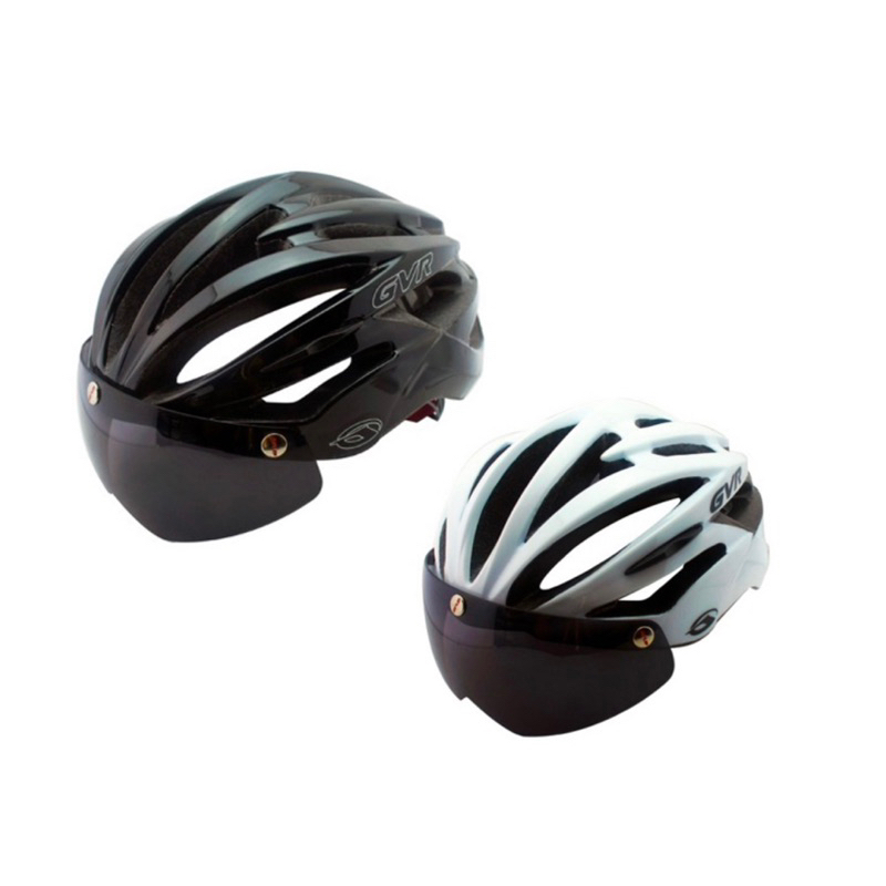 GVR G307V 素色系列 一體成形安全帽 自行車安全帽 素色系列 附暗黑抗UV鏡片 原色系列