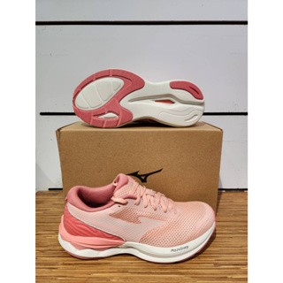 【清大億鴻】MIZUNO女款 WAVE REVOLT 3 透氣慢跑鞋J1GD238124粉色