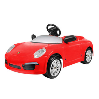 保時捷 PORSCHE 911 兒童超級電動跑車-6V-火焰紅