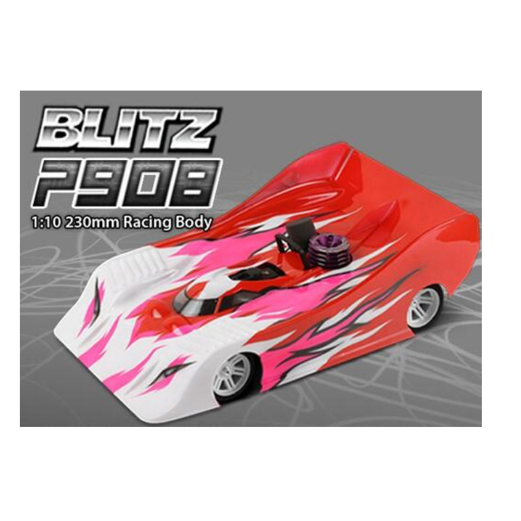 **◣瘋玩具◥ BLITZ 透明車殼 60115 P908 1/10  小油車 平跑車 230mm用