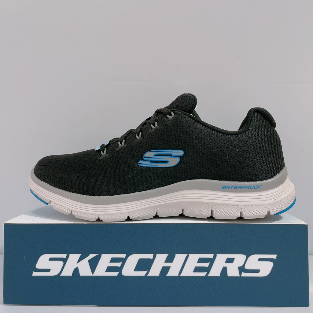 SKECHERS FLEX ADVANTAGE 4.0 男生 黑色 舒適 防水 透氣 運動 慢跑鞋 232231BKBL