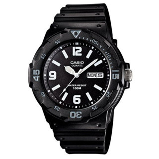 CASIO 潛水風指標錶(MRW-200H-1B2)-黑外圈白刻度/47.9mm