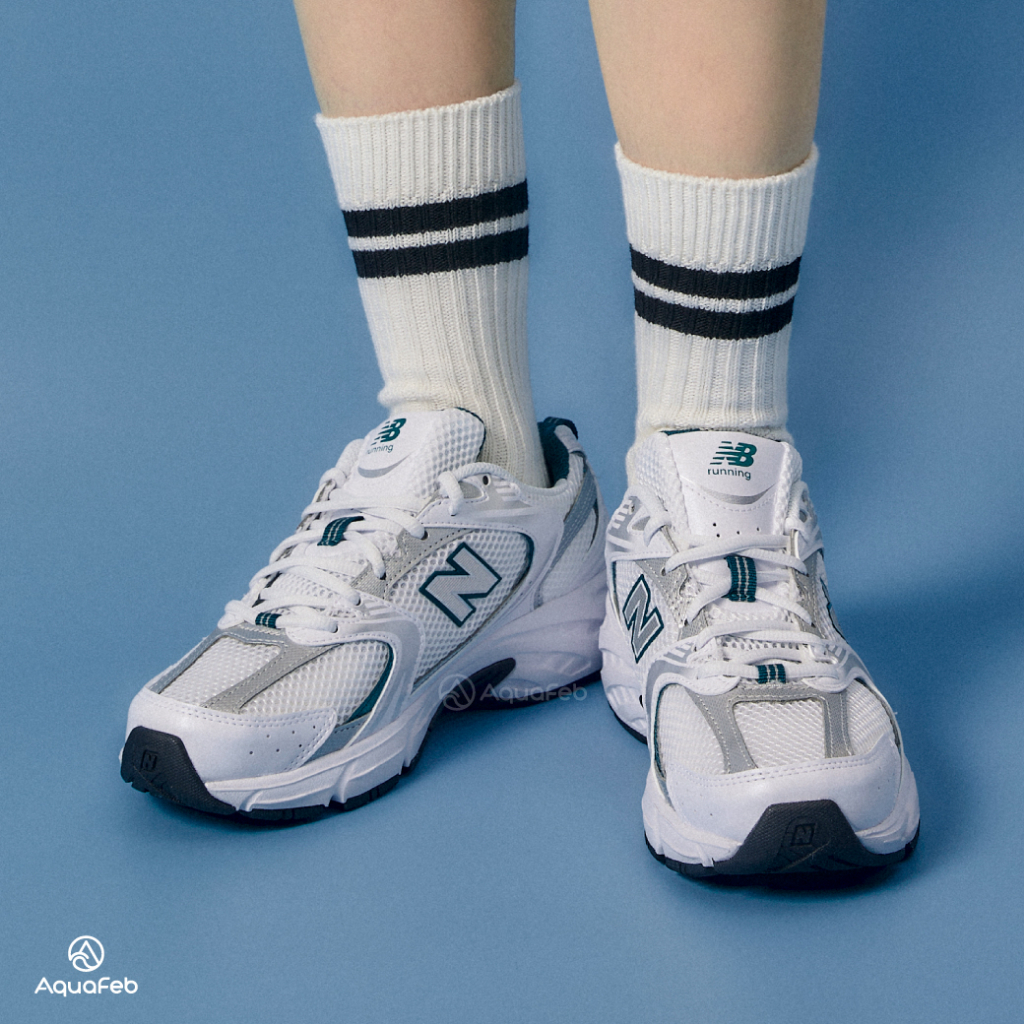 New Balance 530 男鞋 女鞋 白綠 網布 透氣 舒適 復古 運動 休閒鞋 MR530AB