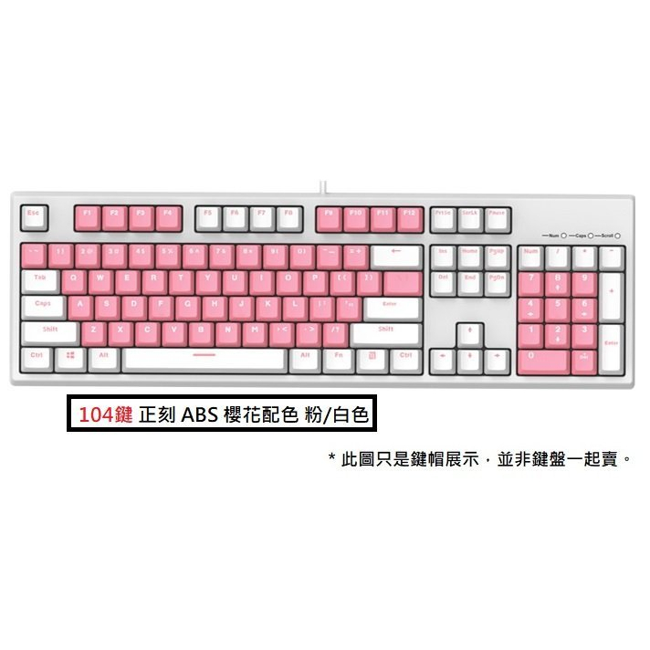 ABS鍵帽 櫻花配色 二色成型英文鍵帽Ducky、Filco、Zowie、PBT等適用 Razer、Corsair需增補