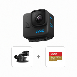 GoPro HERO11 Black Mini牢牢固定組-H11Mini+快拆吸盤配件+64G