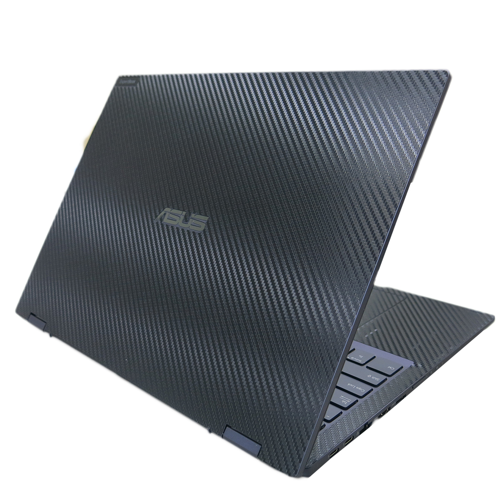 【Ez】ASUS ExpertBook B5 Flip B5602FB 黑色卡夢紋機身貼 ( 上蓋+鍵盤週圍+底部貼)