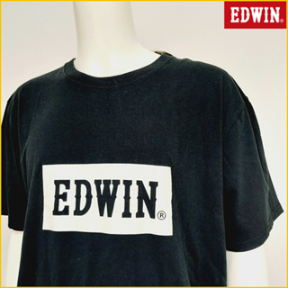 日本帯回 EDWIN 圓領T恤 新品 男 5L号 LogoT恤 寬鬆 休閒短T EDWIN 愛德恩ｔO619E