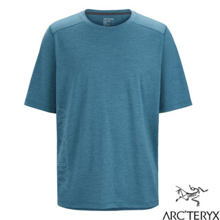 【ARCTERYX 始祖鳥】男 登山輕量透氣快乾短袖圓領排汗衣.T恤.運動休閒衫/吸濕排汗_寧靜雜綠_30551