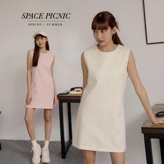 Space Picnic｜滑面無袖洋裝-4色【C23021043】