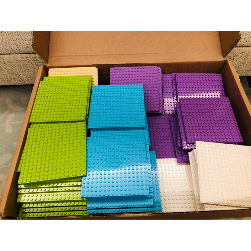 面交優先 樂高 LEGO 多色（綠、白、紫、藍）全新品陰涼處保存16x16 薄板 底板  91405 4618526