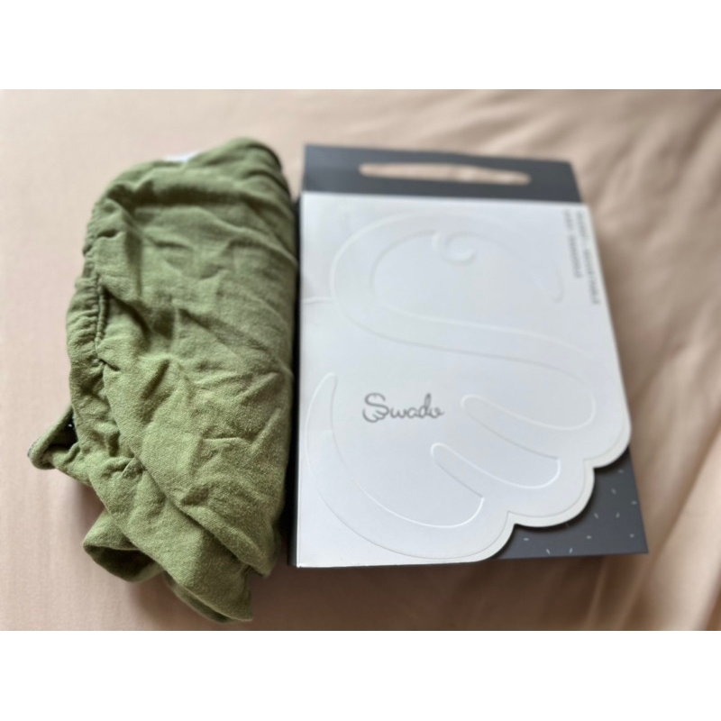 美國Swado 有機棉全階段靜音階段包巾 S 二手 綠色