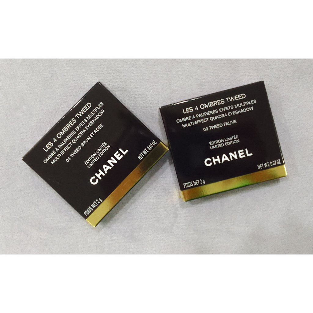 【全新歐洲官網購買】CHANEL LES 4 OMBRES TWEED 4色眼影盤